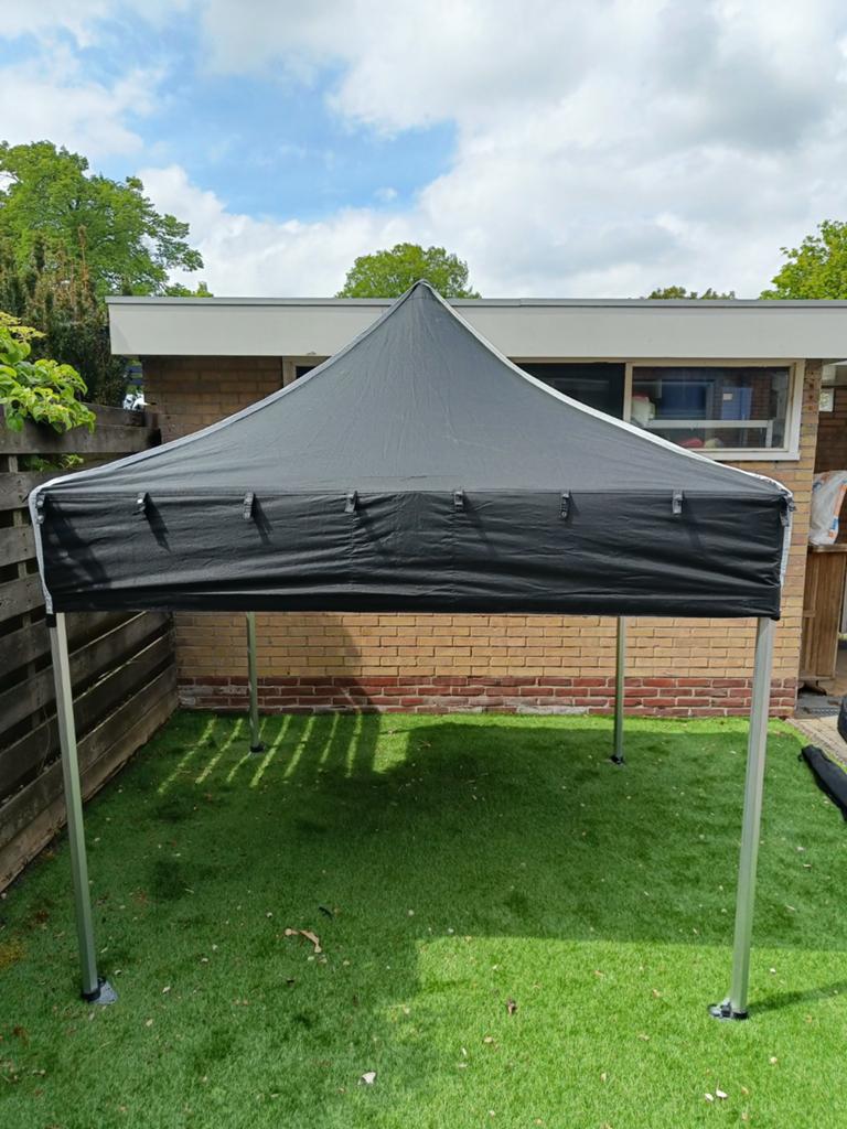 Partytent 2x2 meter - Zwart, easy up, Ophalen, Gebruikt, Opvouwbaar, Partytent