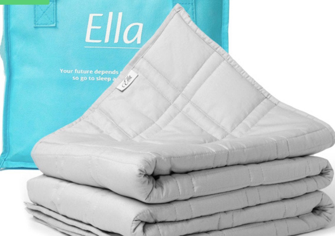 Ella sleeps verzwaringsdeken met hoes 200x200 13kg, Ophalen, Eenpersoons, Grijs, Deken of Dekbed