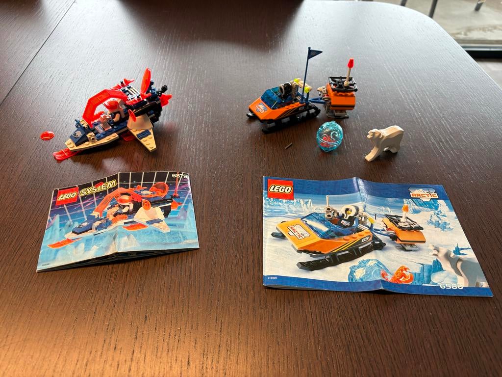 Lego sets 6879 & 6586 & 1954 - Ruimte & Arctische Avonturen, Ophalen of Verzenden, Gebruikt, Complete set, Lego