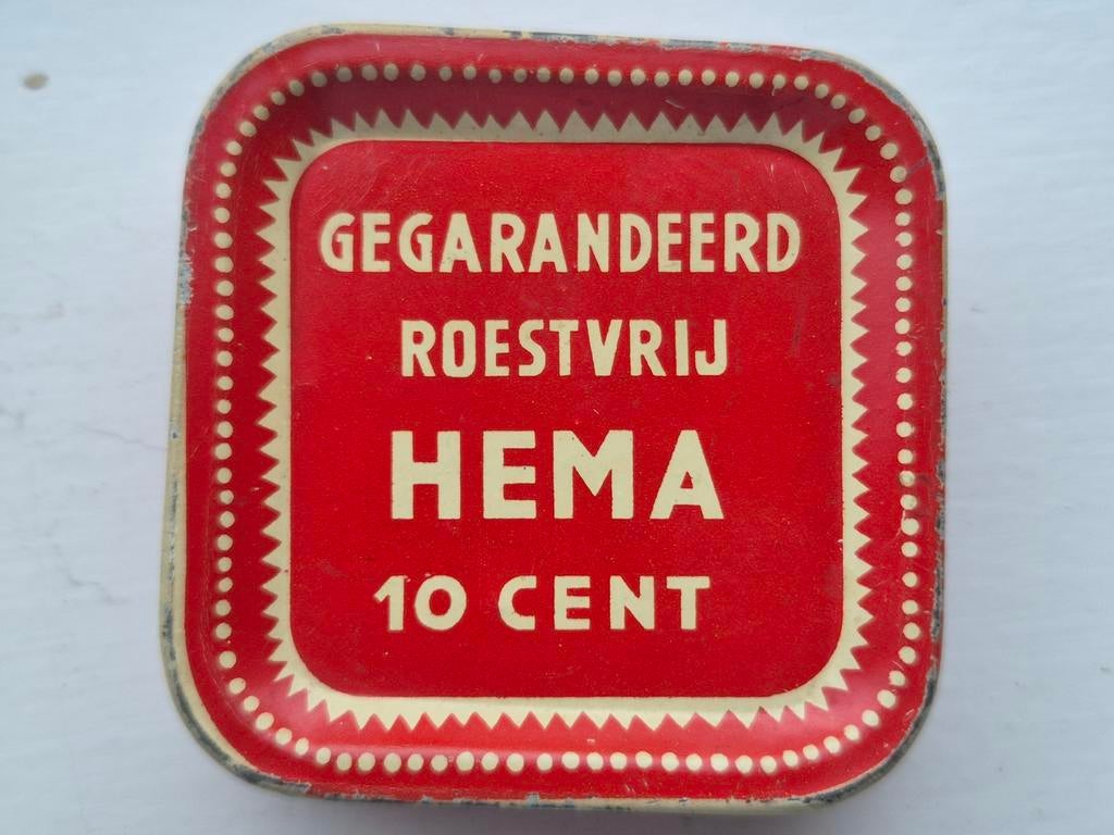 Hema Roestvrije Spelden blikje, Verzamelen, Blikken, Ophalen of Verzenden, Gebruikt, Overige