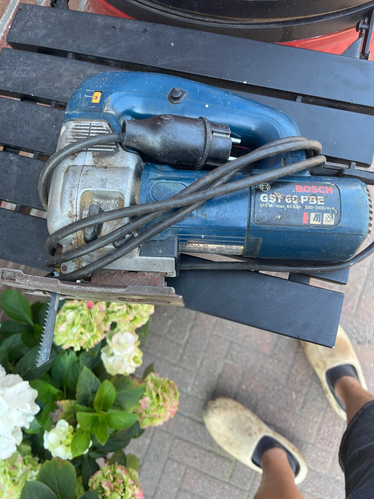 Gebruikte Bosch GST 60 PBE Decoupeerzaag - Goede Staat, Ophalen, Gebruikt, Decoupeerzaag, 30 tot 70 mm