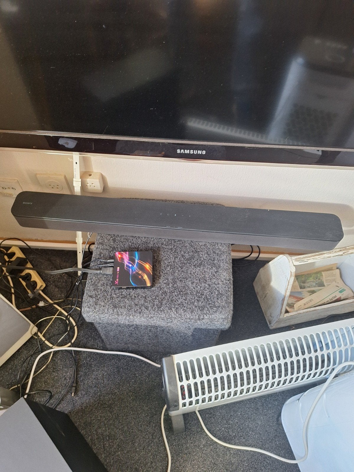Sony HT-S350 Soundbar met Bluetooth, Optical & Subwoofer, Ophalen, Bluetooth, Zo goed als nieuw