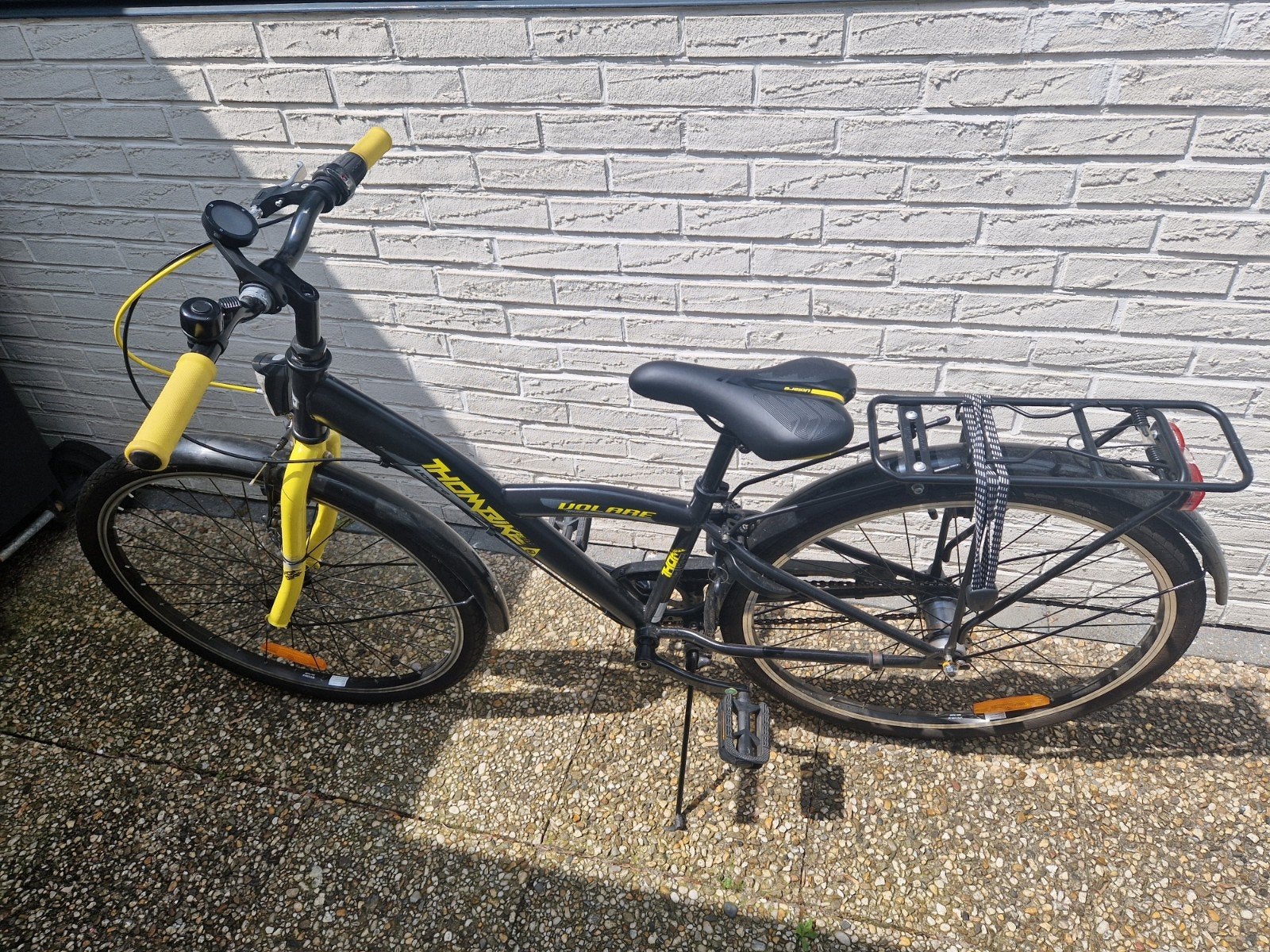 Volare kinderfiets 26 inch - Zwart/Geel, Fietsen en Brommers, Fietsen | Heren | Herenfietsen, Versnellingen, Minder dan 49 cm