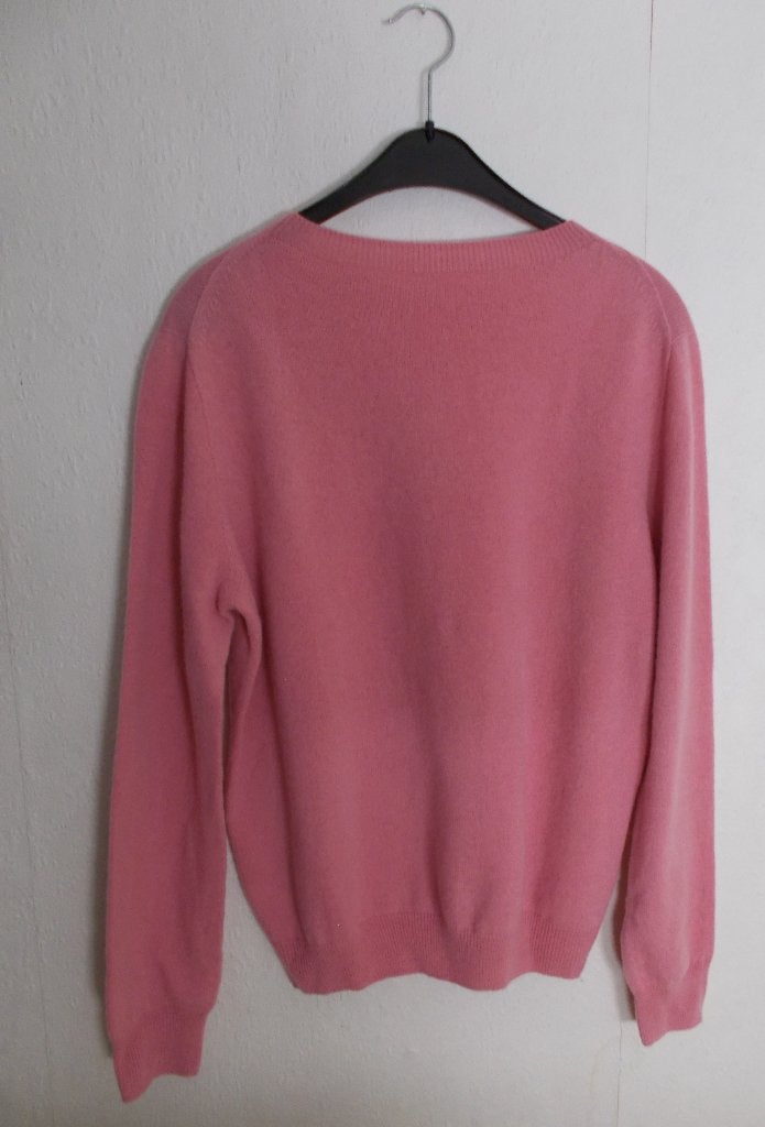 Roze zacht en soepele 100% wollen trui met ronde hals! L/XL, Verzenden, Nieuw, Maat 42/44 (L), Roze