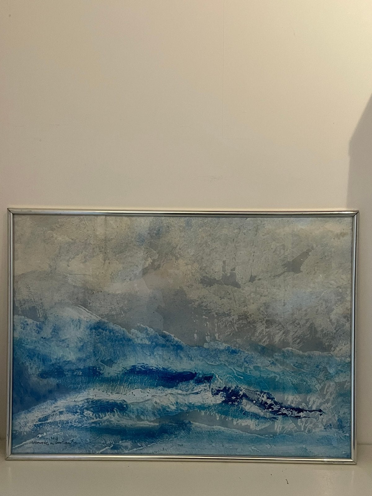 Abstract schilderij Maurice Grothausen - Ruige Zee - 2015, Ophalen