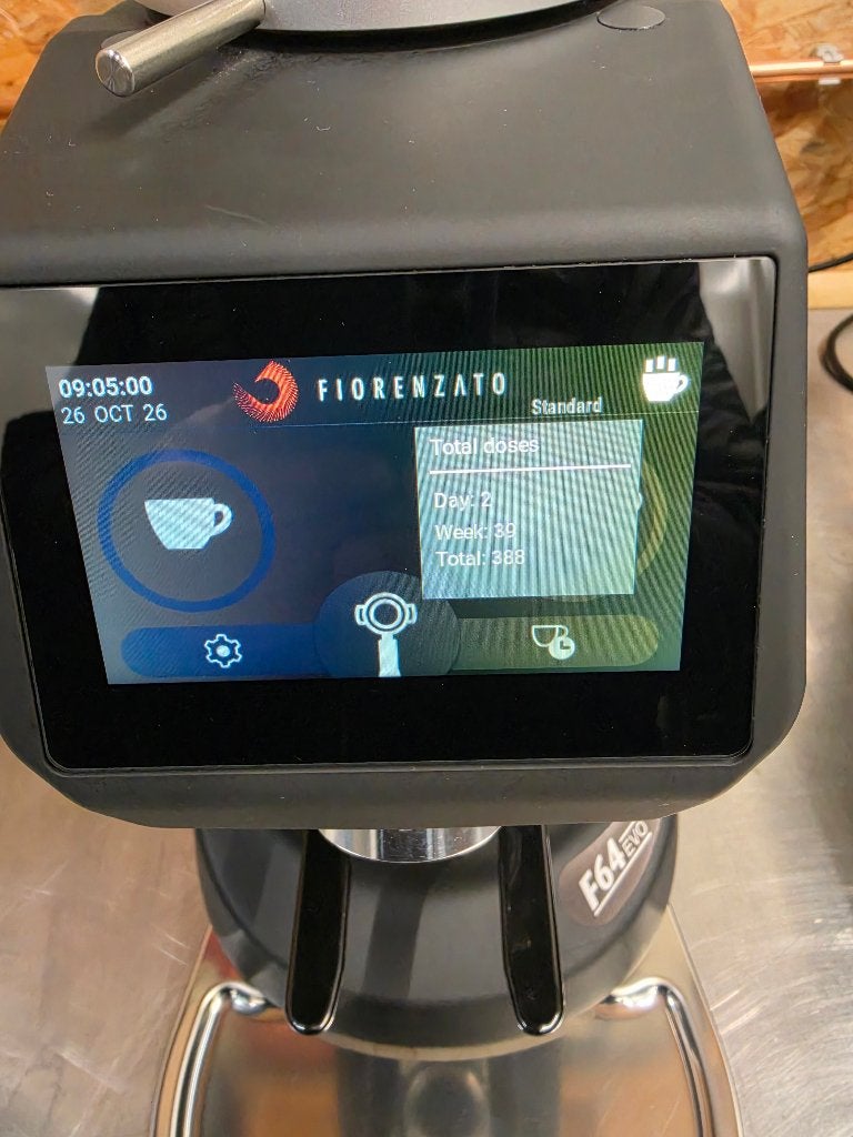 Fiorenzato F64EVO MAT ZWART, Ophalen, Nieuw, Overige merken, Koffiemolen