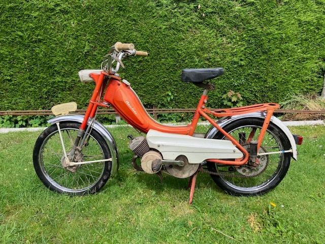 Flandria bromfiets (automaat), Fietsen en Brommers, Brommers | Oldtimers, Maximaal 45 km/u, 49 cc, 1 versnellingen, Ophalen