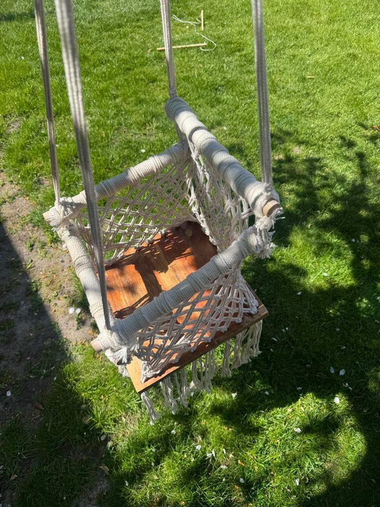 Macramé schommel, Ophalen, Zo goed als nieuw, Schommel