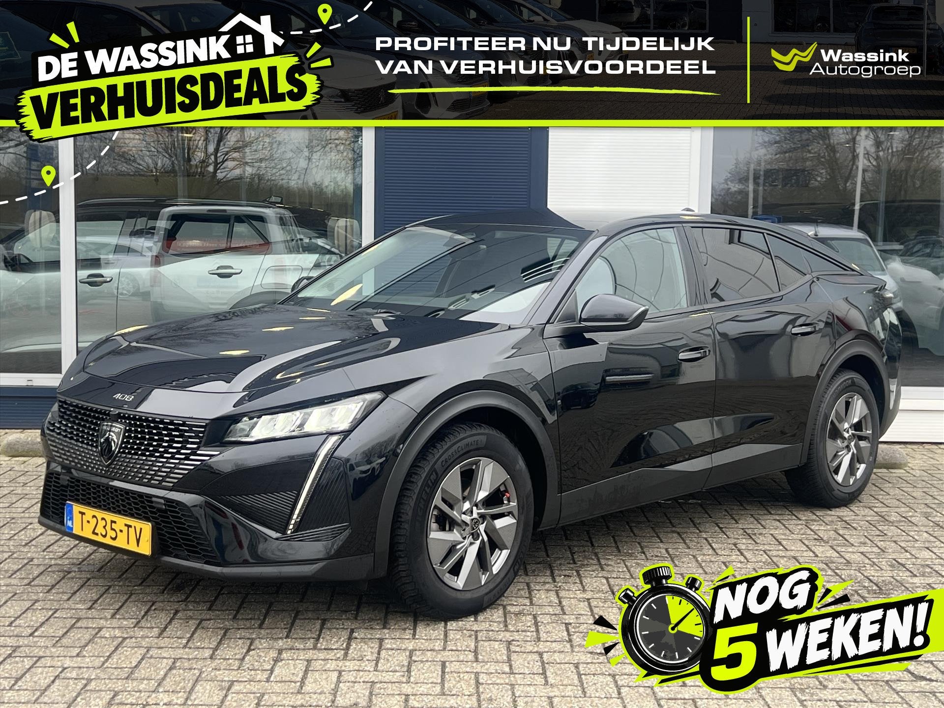 Peugeot 408 1.2 Allure 130PK Automaat Apple Carplay & Androi, Stof, Gebruikt, 1199 cc, Android Auto