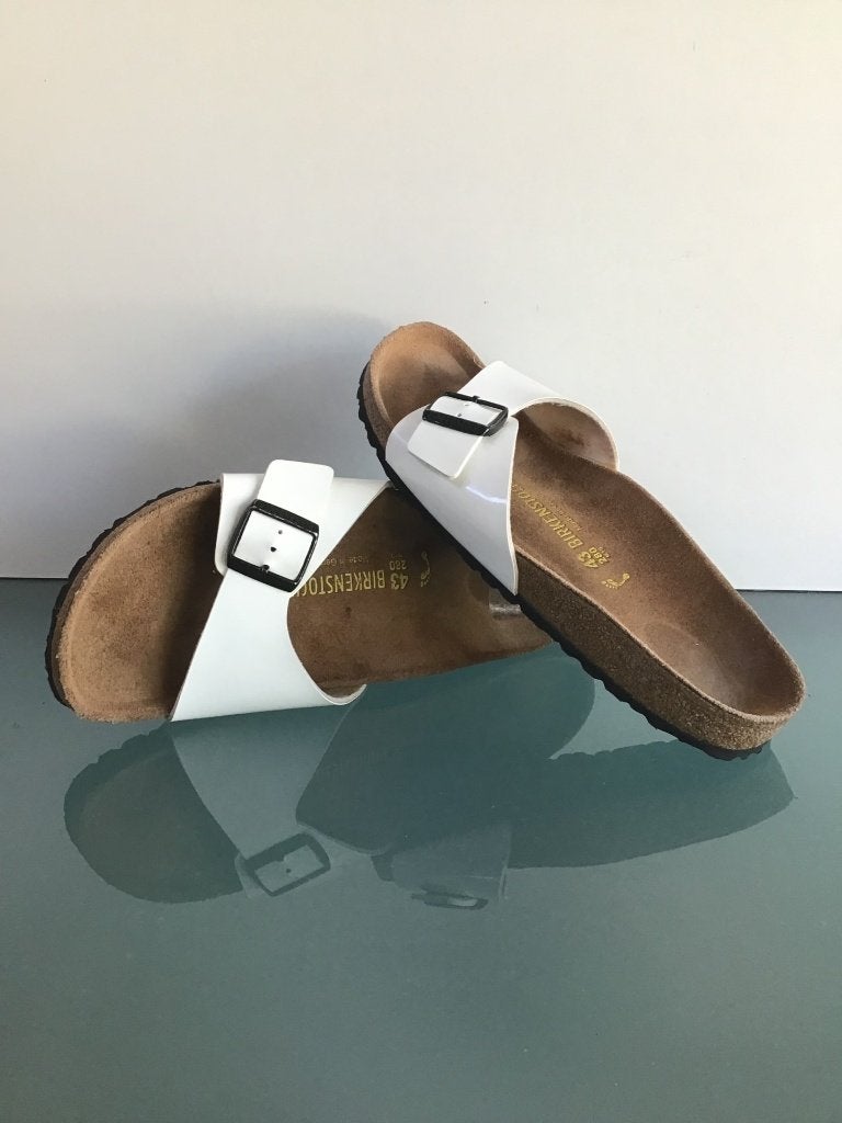 Birkenstock Madrid 43 | wit | Nieuw | Gratis verzenden, Slippers, Verzenden, Wit, Nieuw