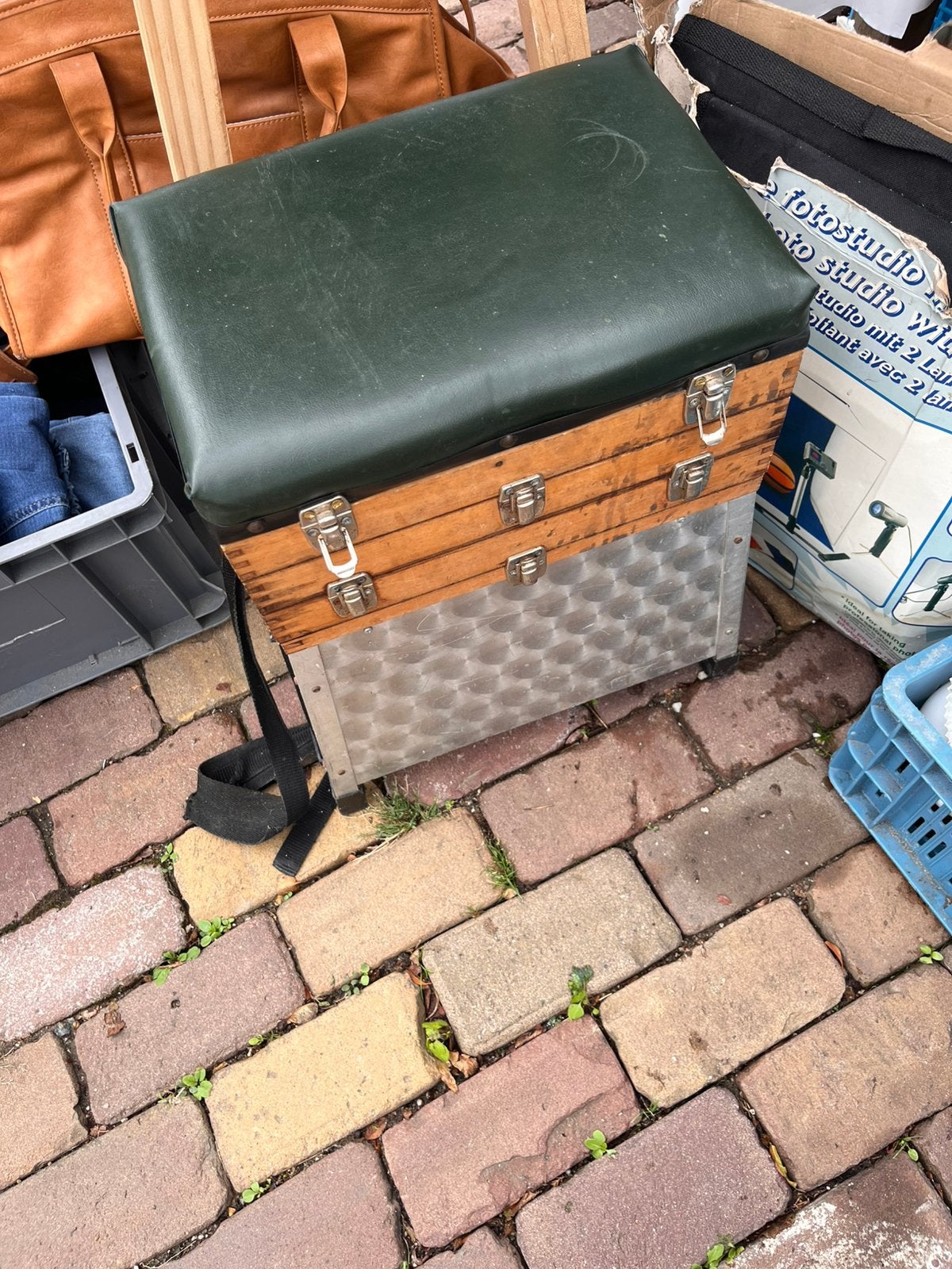 Oud viskoffer, Ophalen, Gebruikt, Koffer of Tas