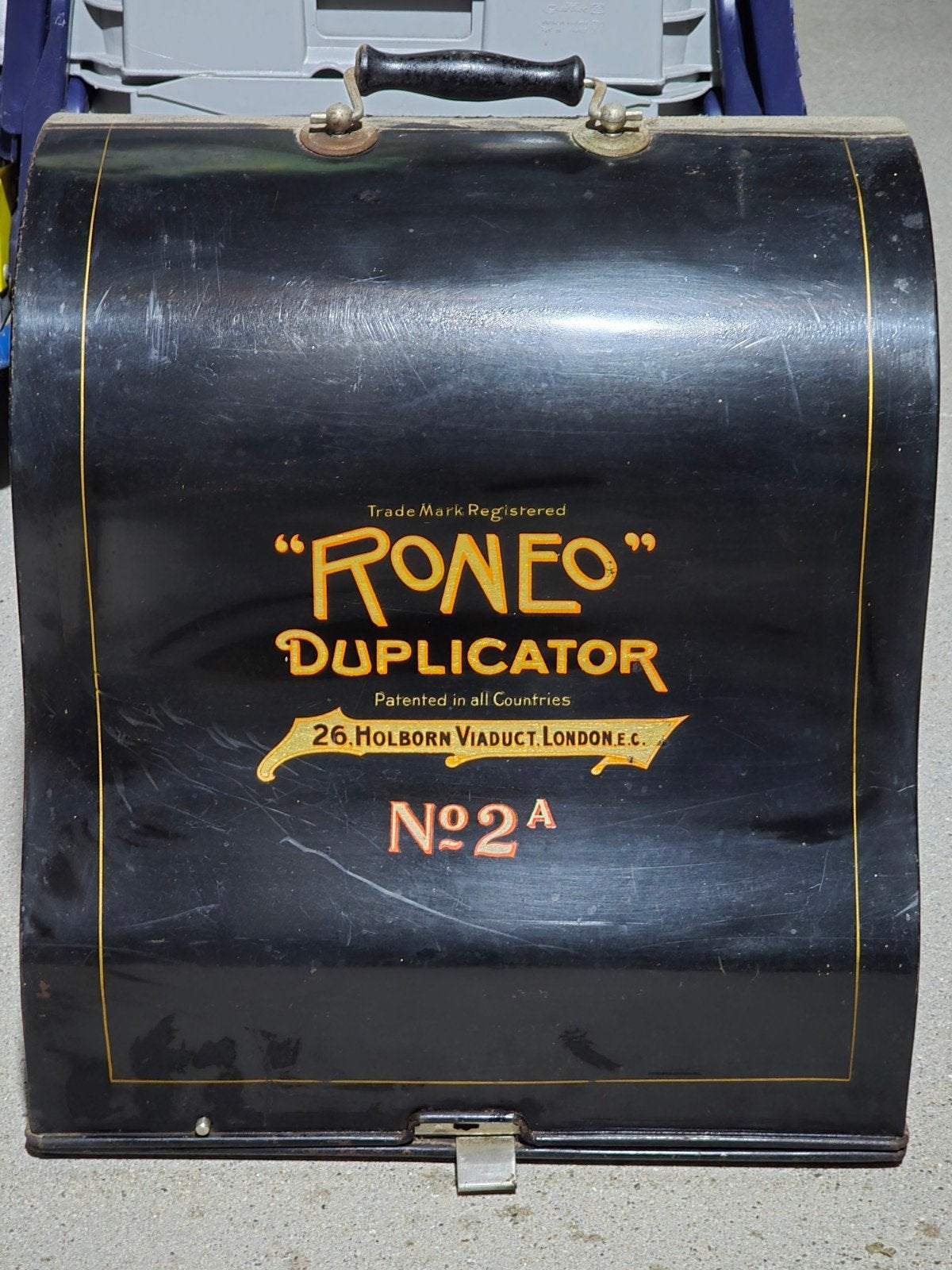 Zeldzame Antieke Roneo Duplicator No. 2A stencilmachine €129, Ophalen of Verzenden