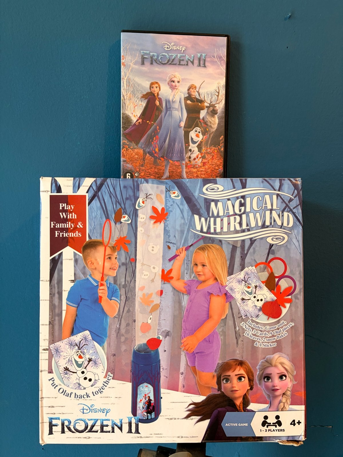 Frozen II DVD & Magical Whirlwind Spel, Alle leeftijden, Ophalen of Verzenden, Zo goed als nieuw, Familie