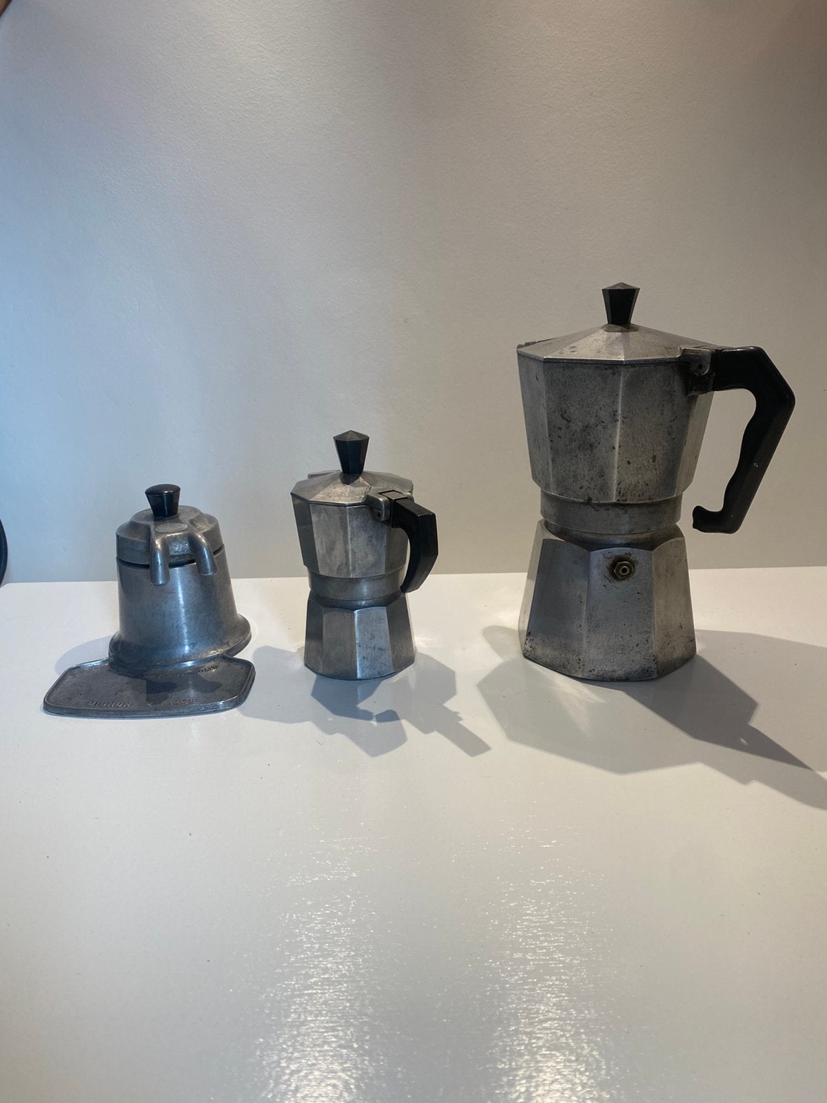 Espresso, percolator, vervaardigd van aluminium., Ophalen of Verzenden, Pot, Bus of Blik