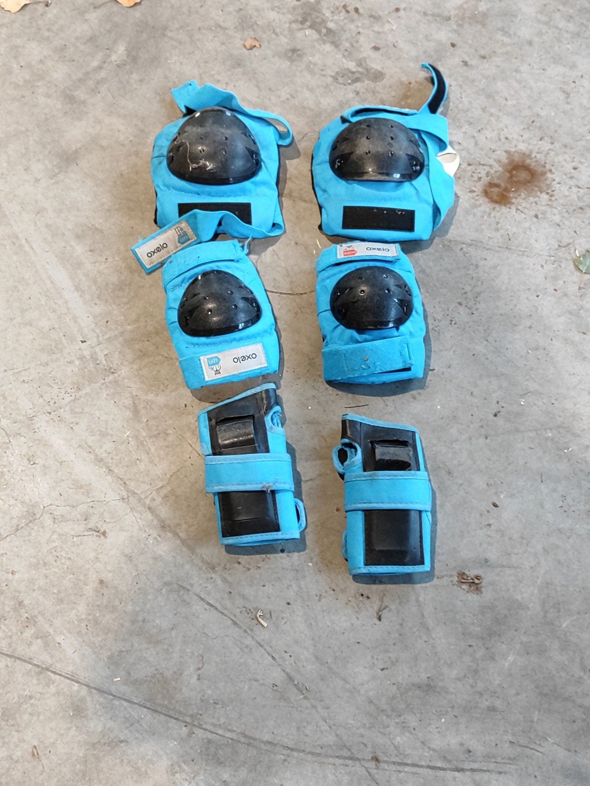 Oxelo Beschermset voor inline skaten - Knie, elleboog, pols, Ophalen of Verzenden, Gebruikt, Bescherming, Overige merken