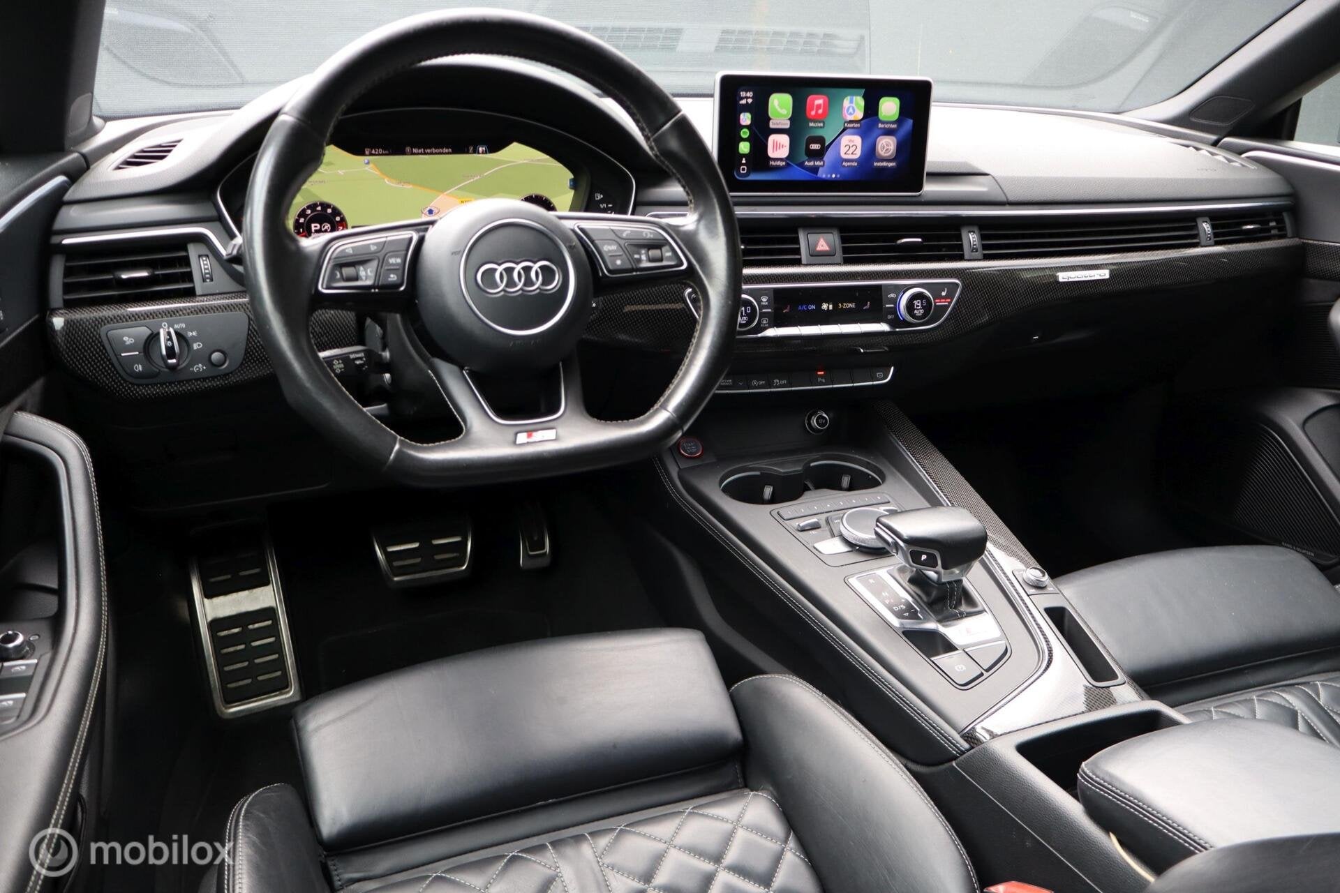 Audi S5 3.0 TFSI quattro Pro Line + | pano | massage | B&O, Auto's, Automaat, Adaptive Cruise Control, Gebruikt, 2995 cc