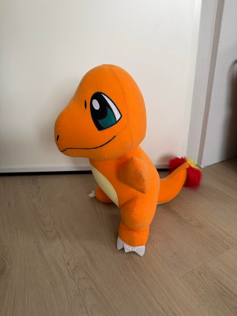 Grote Charmander Pokémon Knuffel, Kinderen en Baby's, Speelgoed | Knuffels en Pluche, Oranje, Gebruikt, Overige merken, Dinosaurus