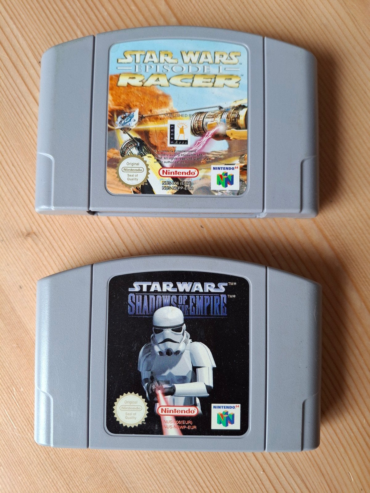 Star Wars N64 games: Episode I Racer & Shadows of the Empire, Spelcomputers en Games, Gebruikt, 1 speler, Racen en Vliegen, Ophalen of Verzenden