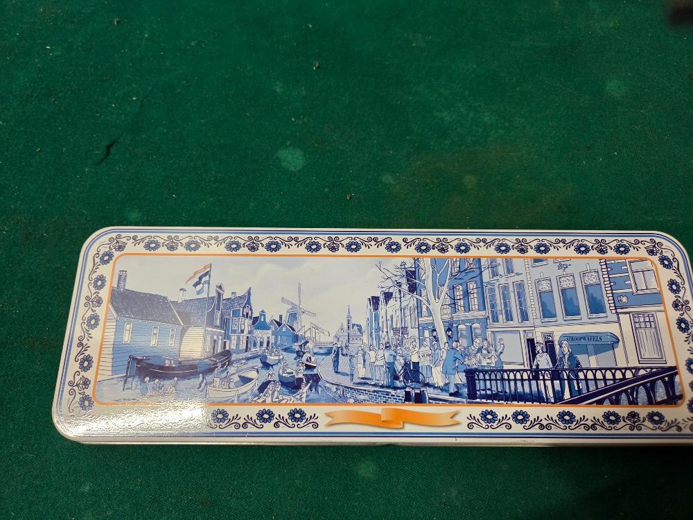 blik postcodeloterij delfts blauw, Verzamelen, Blikken, Ophalen of Verzenden