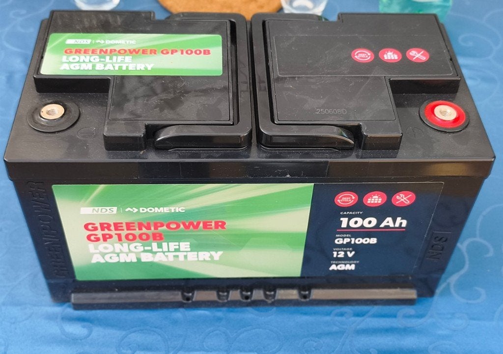 100 Ah agm gp100b accu adria camper past onder stoel, Ophalen, Nieuw