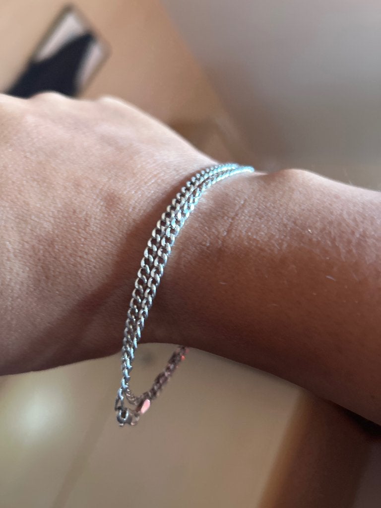 Silver bracelet, Sieraden, Tassen en Uiterlijk, Armbanden, Ophalen, Zo goed als nieuw, Zilver, Zilver