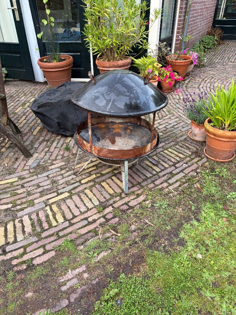 Weber vuurkorf met afdekhoes, Tuin en Terras, Vuurkorven, Ophalen, Gebruikt, Vuurkorf