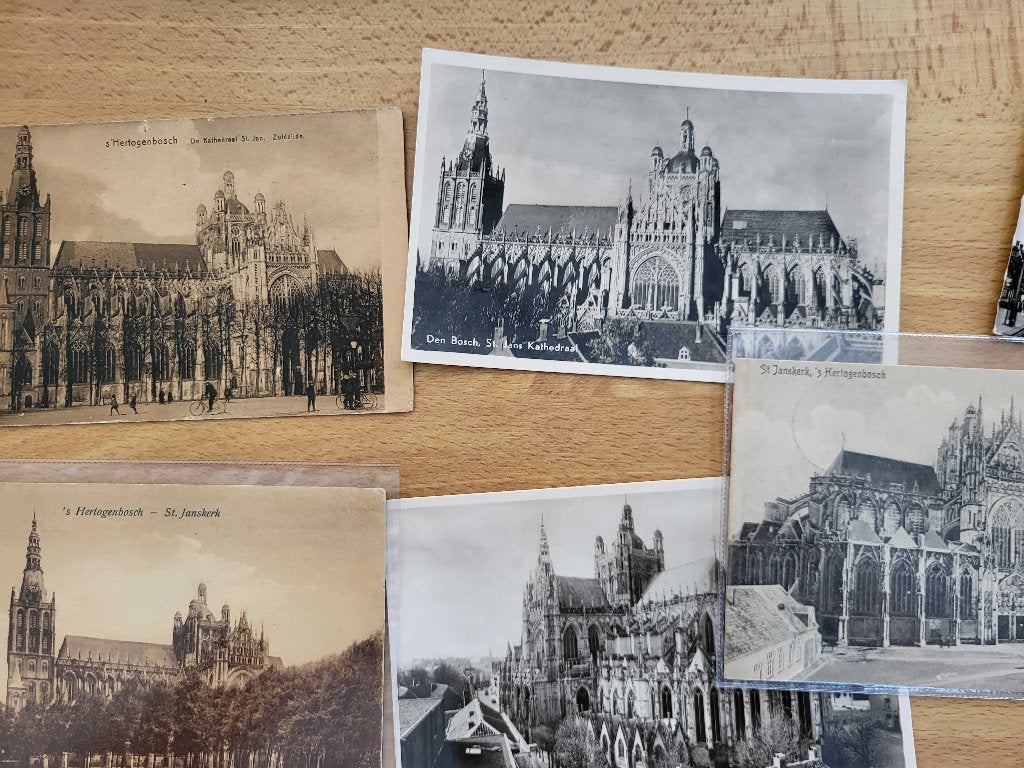 ansicht Den Bosch st. Jan SERIE met zeer oude kaarten (10x), Verzamelen, Ophalen of Verzenden, Voor 1920, Noord-Brabant