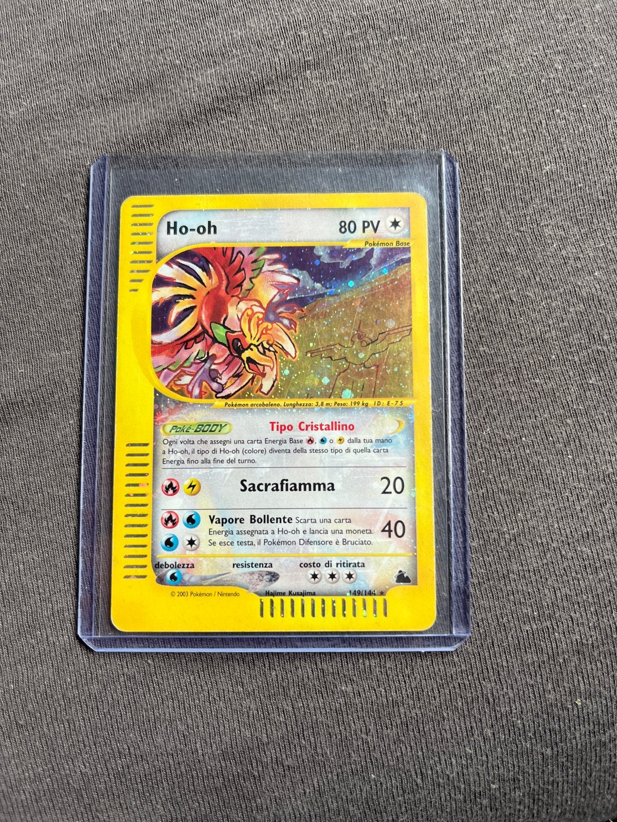Ho-oh Holo Skyridge Italiaans - Zeldzame Pokémon Kaart, Hobby en Vrije tijd, Verzamelkaartspellen | Pokémon, Ophalen of Verzenden
