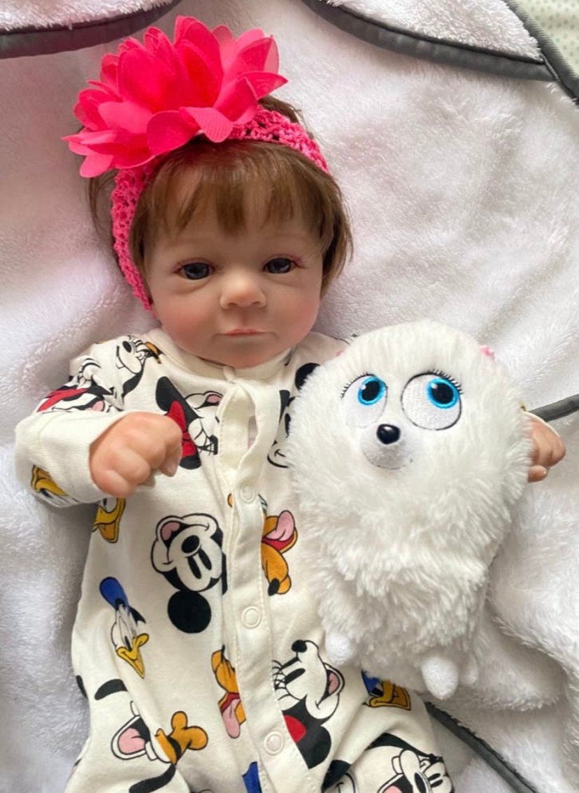 Mooi Reborn baby meisje 🌷🧸, Verzenden, Zo goed als nieuw, Pop, Levensecht of Reborn