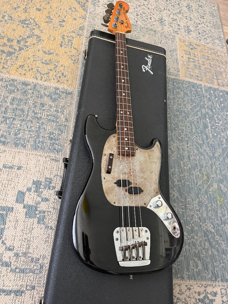 FENDER MUSTANG BAS 1978, Fender Case, Ophalen of Verzenden, Gebruikt, Elektrisch