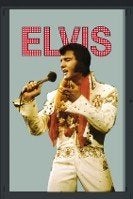 Elvis Presley wit pak reclame spiegel wanddeco decoratie, Info@deconoord.nl, Deco Noord, Nieuw, Ophalen of Verzenden