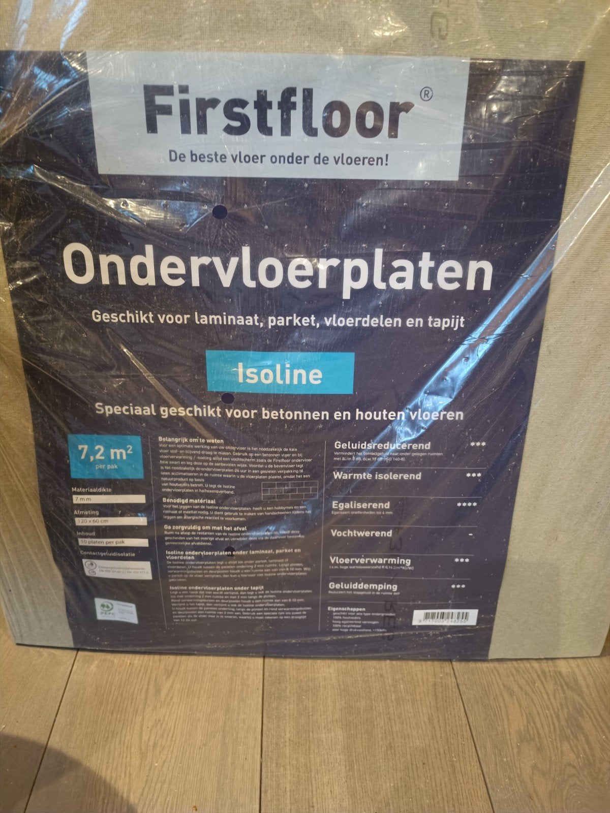 Nieuw pak Firstfloor Ondervloerplaten Isoline 7,2 m², Overige materialen, Overige typen, Nieuw, 5 tot 10 m²