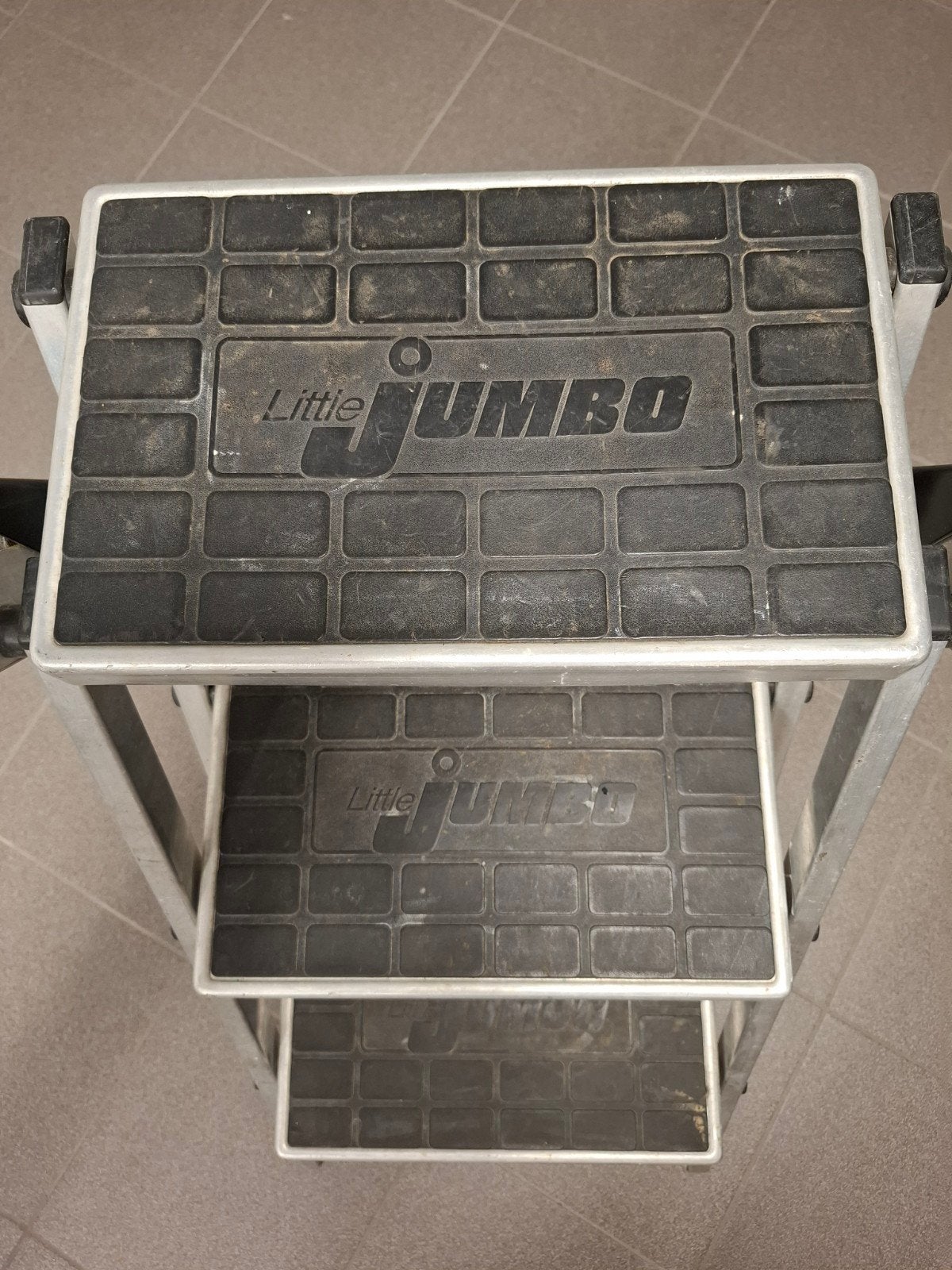 Little Jumbo trapje, 3 treden, 70 cm, 150 kg draagvermogen, Ophalen, Gebruikt, Trap, Opvouwbaar of Inschuifbaar