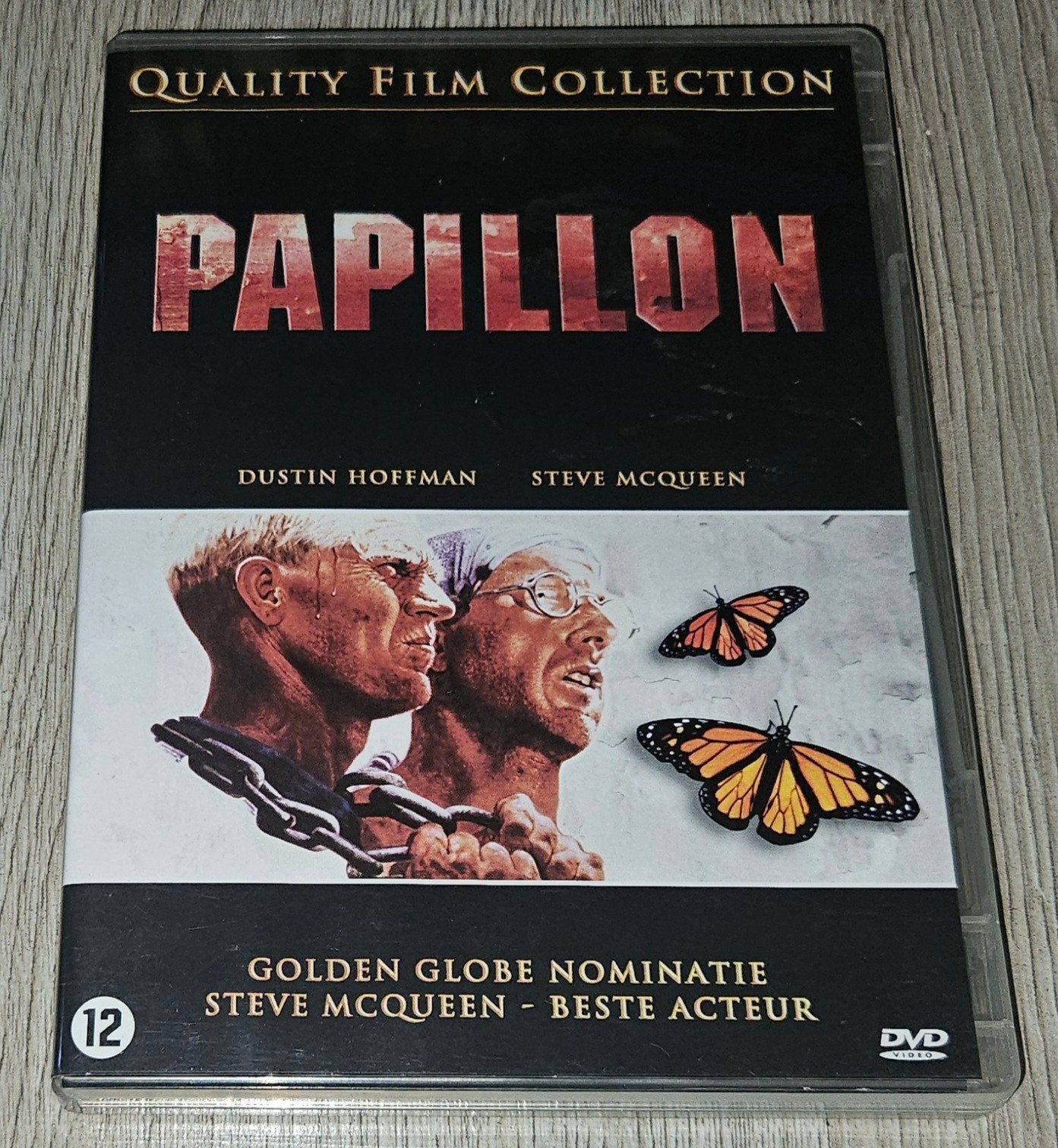 Papillon DVD - Quality Film Collection (Dustin Hoffman), Nederlands, Actiethriller, Ophalen of Verzenden, Vanaf 12 jaar