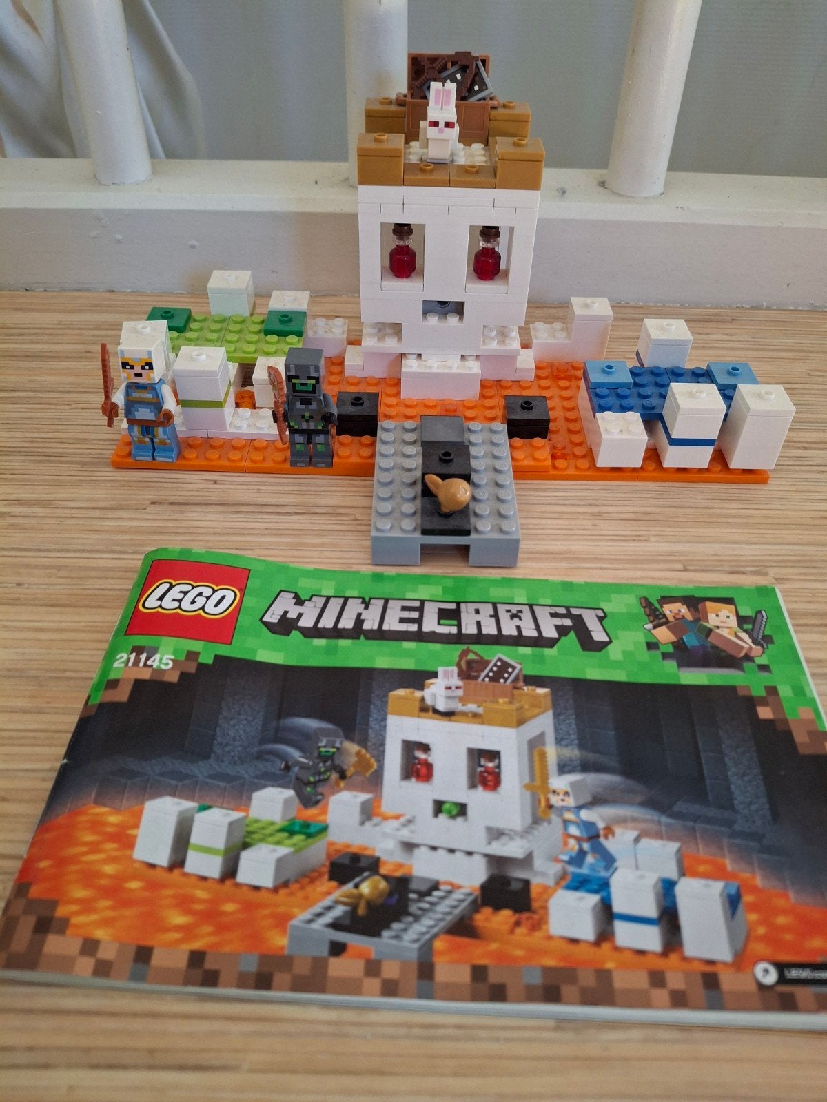 Lego Minecraft 21145 Skull Arena met boekje, Verzenden, Minecraft, Lego, Zo goed als nieuw