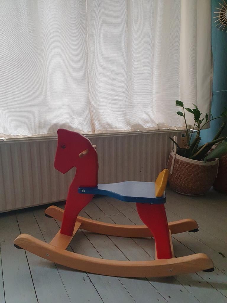 Houten hobbelpaard, Kinderen en Baby's, Ophalen, Gebruikt
