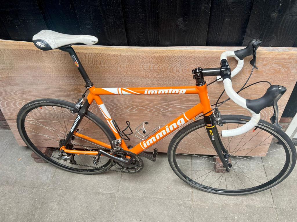 Imming heren racefiets, Gebruikt, Aluminium, Meer dan 20 versnellingen, 53 tot 57 cm