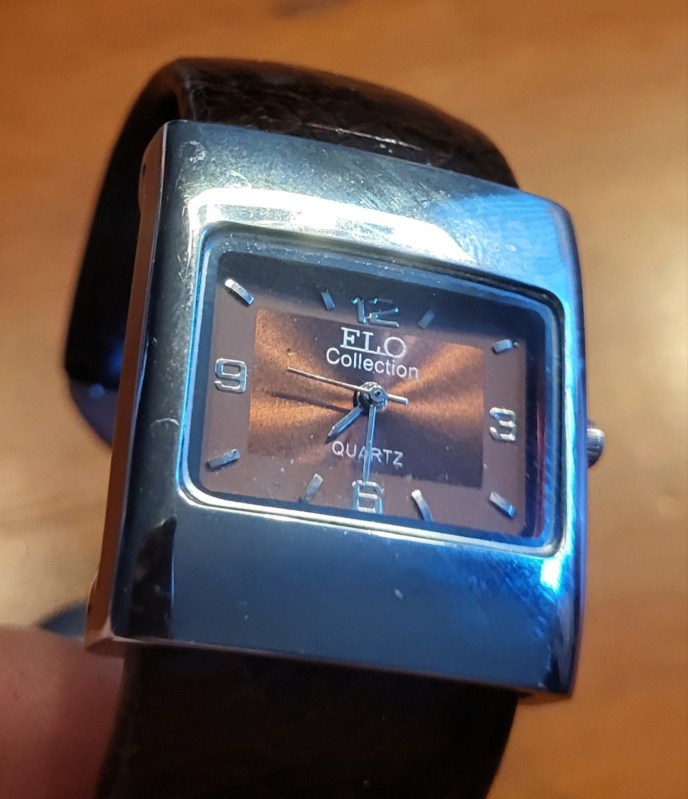 FLO Collection Quartz horloge met leren band, Ophalen of Verzenden, Nieuw, Leer, Overige merken
