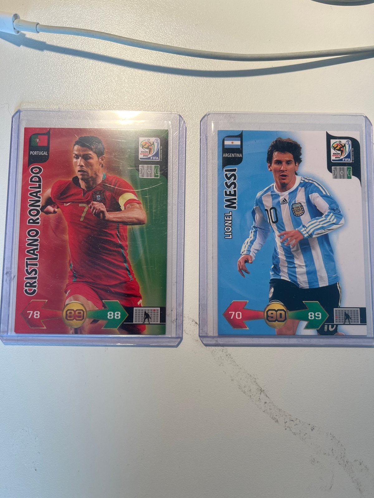 FIFA World Cup 2010 Adrenalyn XL - Ronaldo & Messi, Verzamelen, Ophalen of Verzenden, Zo goed als nieuw, Buitenlandse clubs, Spelerskaart