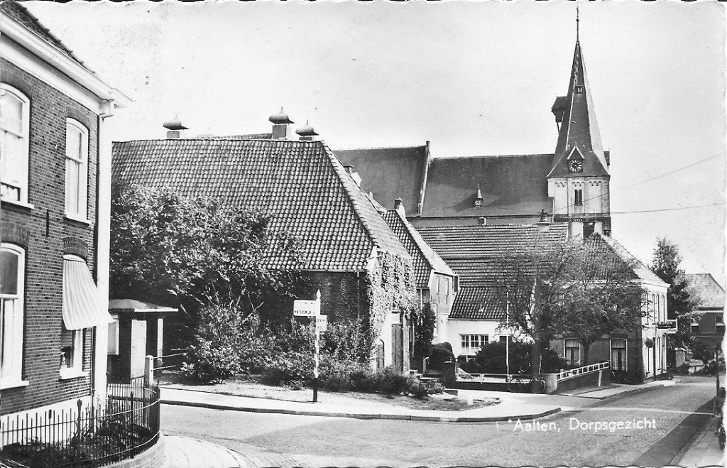 Oude Ansichtkaart Aalten Dorpsgezicht 1961, Verzamelen, Ophalen of Verzenden, 1960 tot 1980, Gelopen, Gelderland
