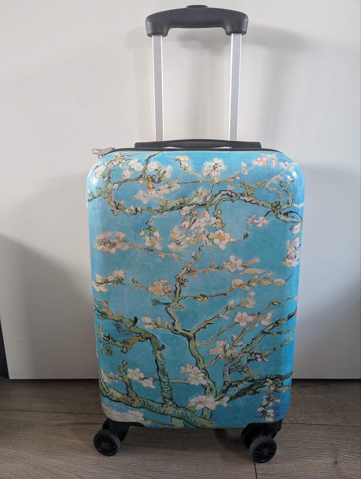 Koffer met Van Gogh print - Amandelbloesem, 30 cm of meer, Blauw, Ophalen of Verzenden, Zo goed als nieuw