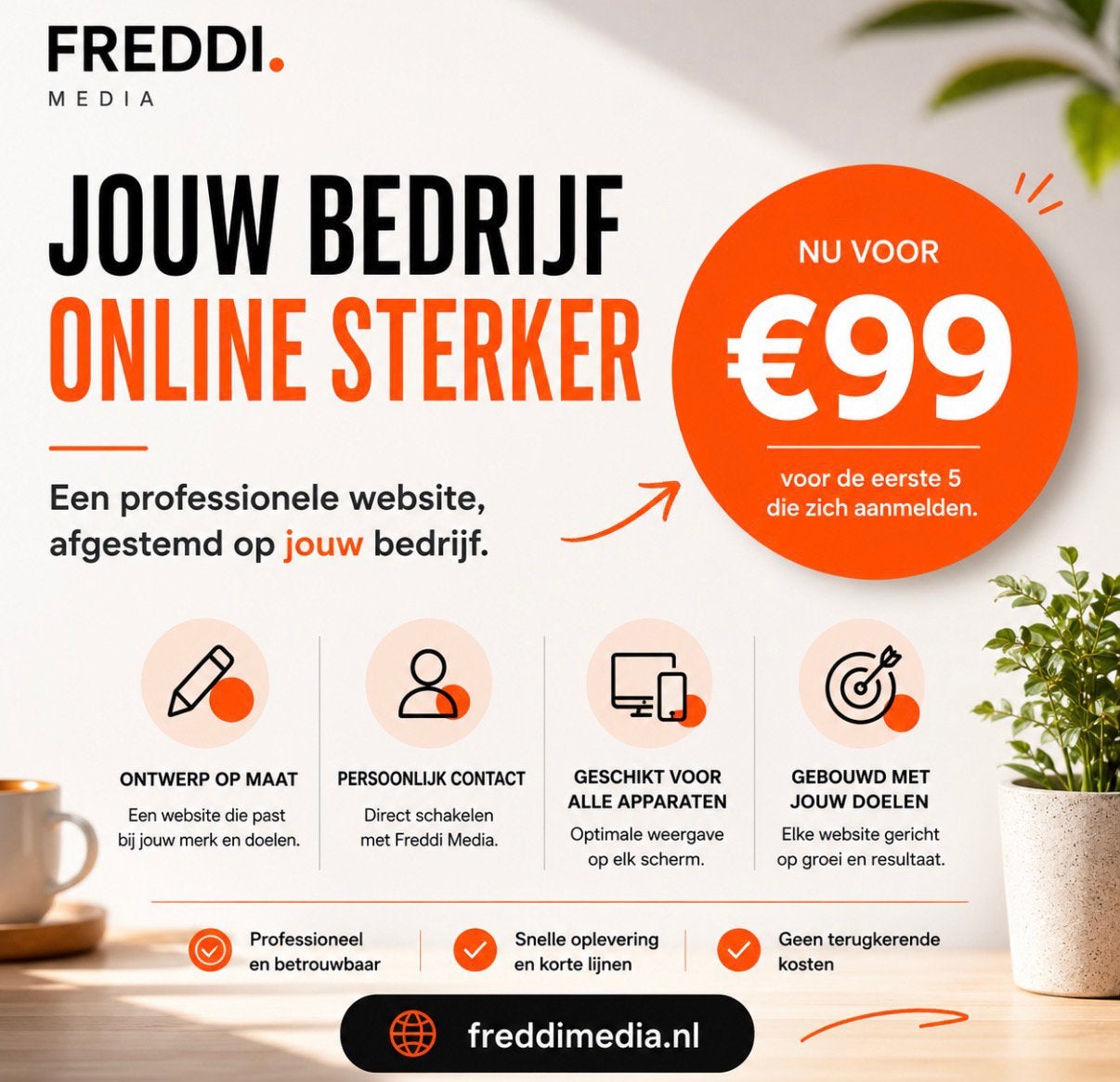 Professionele website op maat binnen 7 dagen, Webdesign