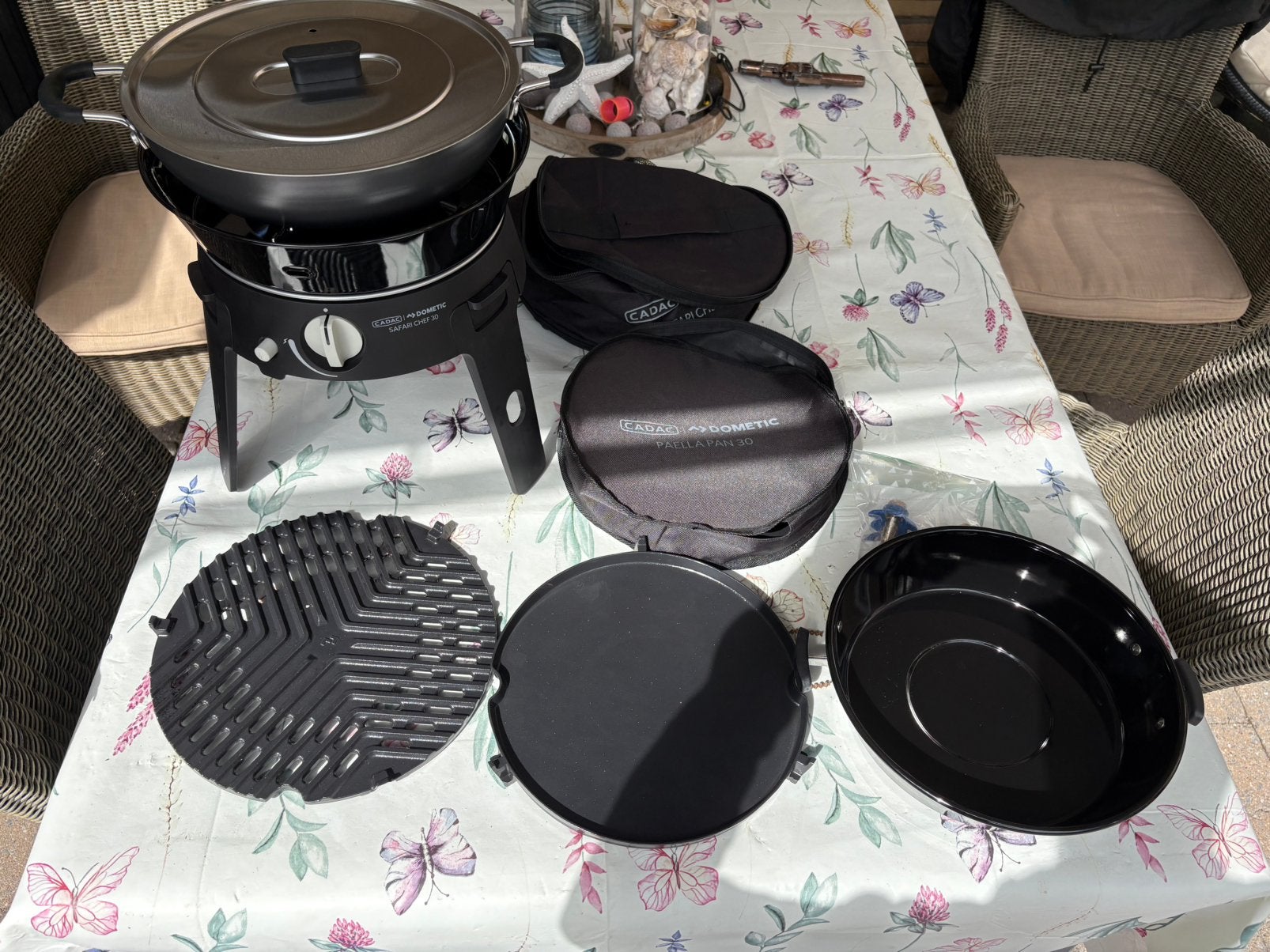 Cadac Dometic Safari Chef 30 Deluxe incl. Paellapan (nieuw!), Ophalen, Zo goed als nieuw