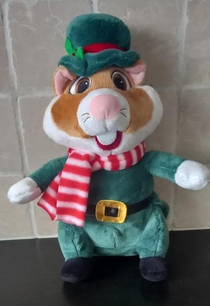 Knuffel AH Hamster kerst winter Carol Singer, Ophalen of Verzenden, Zo goed als nieuw, Overige typen