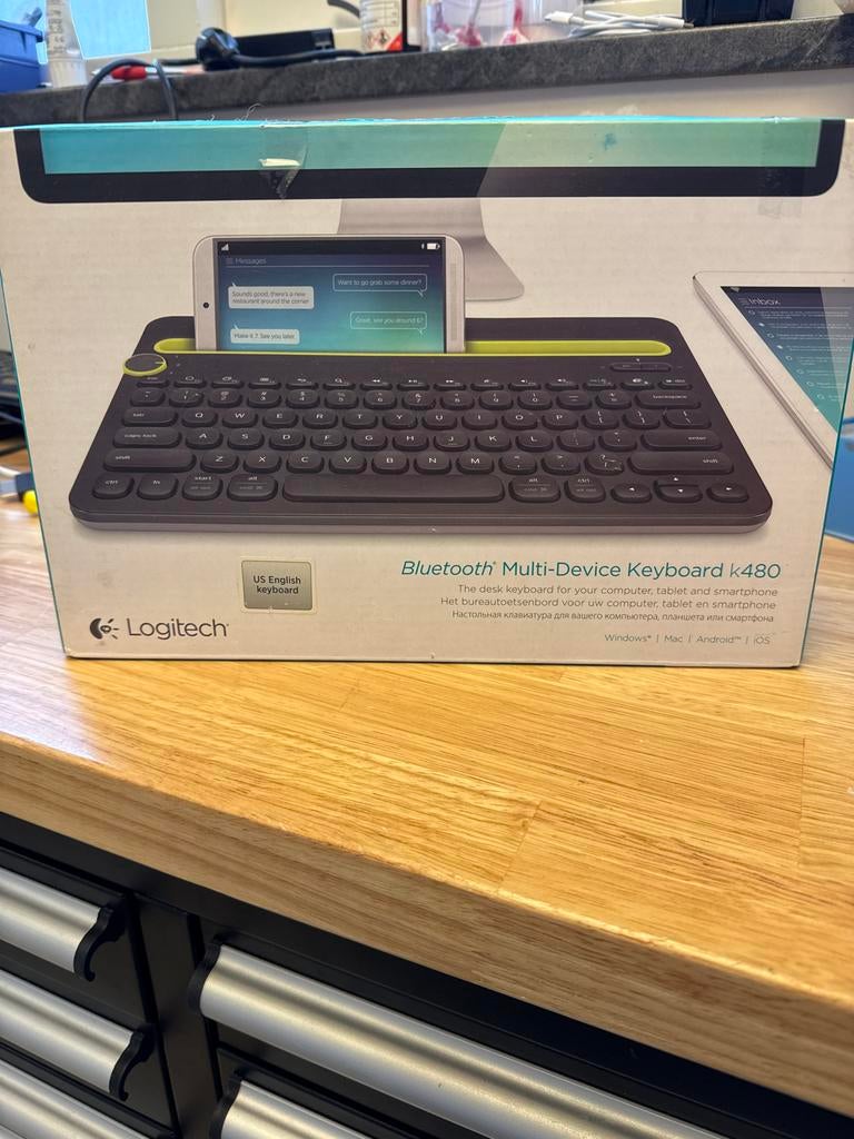 Logitech Bluetooth Multi-Device Keyboard k480, Ophalen of Verzenden, Qwerty, Gebruikt, Draadloos