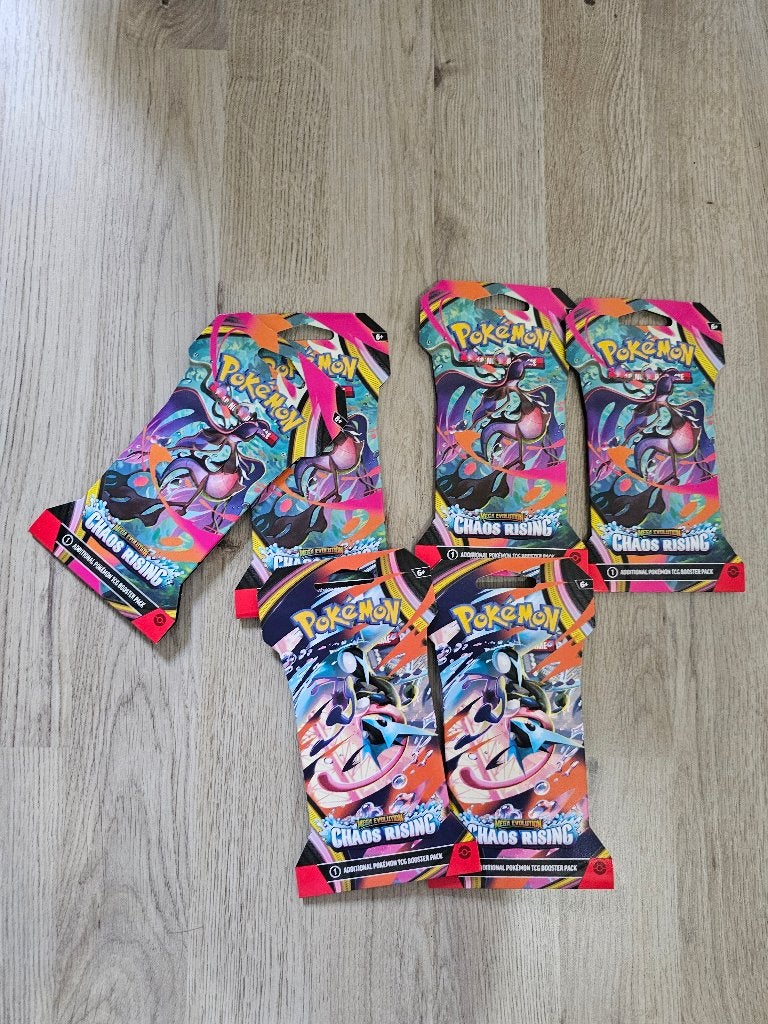 Pokémon Chaos Rising Sleeved Booster Pack - Nieuw Sealed, Ophalen, Nieuw, Booster