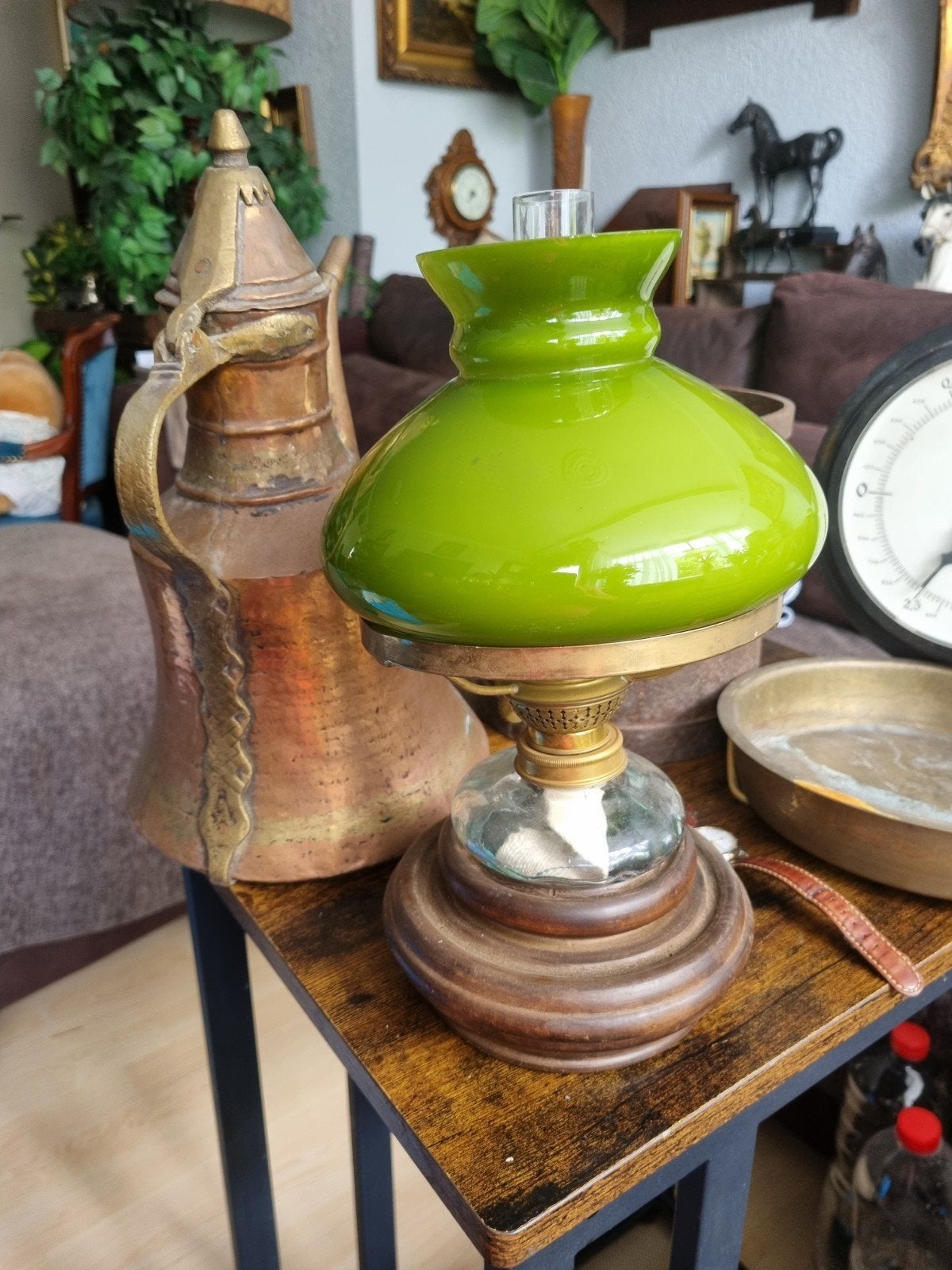 Antieke olielamp, Antiek en Kunst, Ophalen