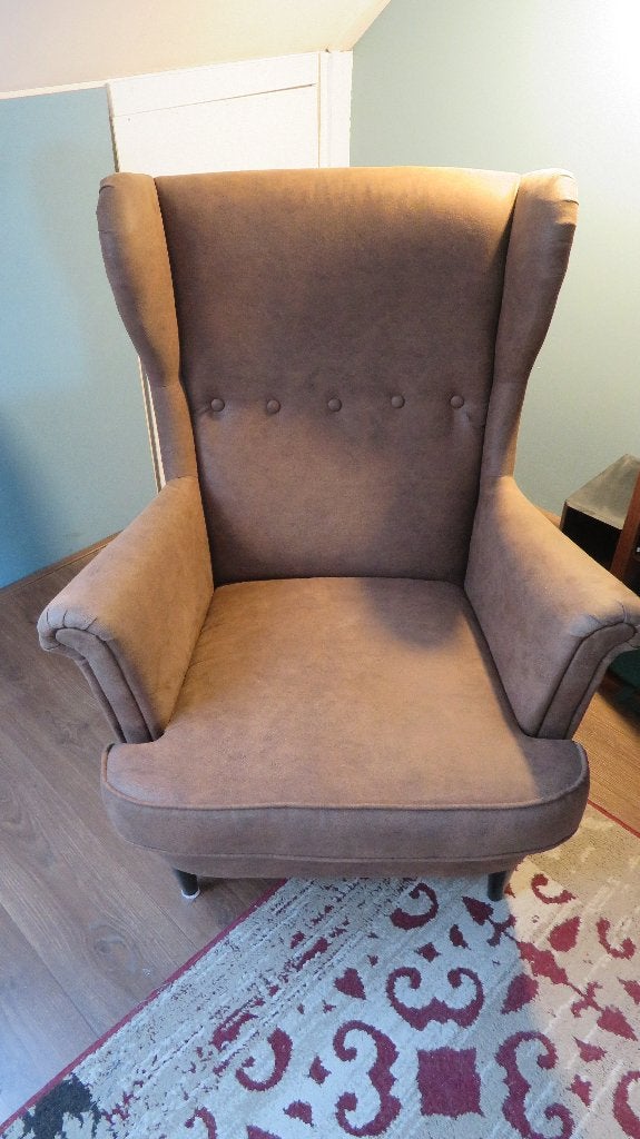 Ikes Strandmon fauteuil, Huis en Inrichting, Ophalen, 75 tot 100 cm, Zo goed als nieuw, Stof