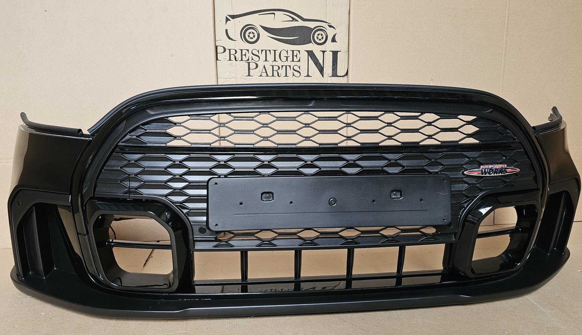 Mini Cooper F55 F56 F57 JCW LCI C4H VOORBUMPER COMPLEET PDC, Gebruikt, -, Voor, Ophalen of Verzenden