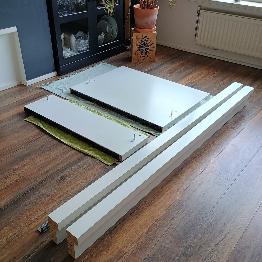 bed ikea MALM 90x200 cm, Huis en Inrichting, Slaapkamer | Bedden, Ophalen, 90 cm, Eenpersoons, Wit